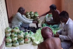 Food packets are being prepared prior to cyclone at bhadrak