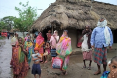 Villagers are being evacuated to shelters at Bhadrak