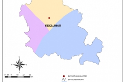 Multihazard map of  Keonjhar district